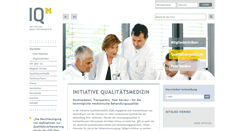 Desktop Screenshot of initiative-qualitaetsmedizin.de